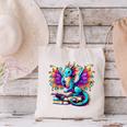 Book Dragon Reading Canvas Tote Bag Book Dragon Reading Canvas Tote Bag