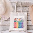 Book Flower Radicalized By Basic Decency Feminist Leftist Canvas Tote Bag