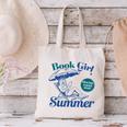 Book Girl Summer Bookish Beach Canvas Tote Bag