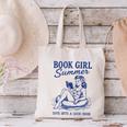 Book Girl Summer Canvas Tote Bag
