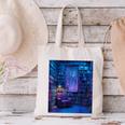 Book Library Bookshelf Armchair Window Pattern Print Canvas Tote Bag