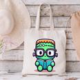 Book Lover Frankenstein's Monster With Reading Glasses Canvas Tote Bag