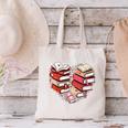 Book Lover Heart Shape Reading Librarian Valentine Men Women Canvas Tote Bag Book Lover Heart Shape Reading Librarian Valentine Men Women Canvas Tote Bag