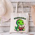 Book Lover Reading Dinosaur Readosaurus Library Canvas Tote Bag