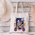 Book Lover Tarot Card The Reader Mystic Skeleton Canvas Tote Bag