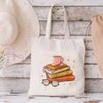 Book Reading Kafee Librarian Vele Books And Little Time Canvas Tote Bag