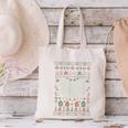 Book Reading Ugly Christmas Canvas Tote Bag