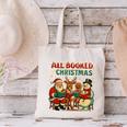 All Booked For Christmas Book Lover Canvas Tote Bag All Booked For Christmas Book Lover Canvas Tote Bag