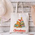 All Booked For Christmas Gingerbread Christmas Tree Book Kid Canvas Tote Bag