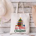All Booked For Christmas Librarian Reader Xmas Pajama Canvas Tote Bag All Booked For Christmas Librarian Reader Xmas Pajama Canvas Tote Bag