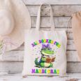 All Booked For Mardi Gras Crocodile Reading Book Teacher Canvas Tote Bag