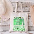 All Booked For St Patrick's Day Book Lover Lucky Shamrock Canvas Tote Bag