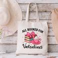All Booked For Valentine Teacher Valentines Day Book Lover Canvas Tote Bag