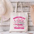 All Booked For Valentines Book Reading Coquette Bow Canvas Tote Bag
