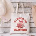 All Booked For Valentines Bow Heart Book Lover Valentine Day Canvas Tote Bag