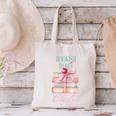 Bookish Babes Club Cute Pink Book Stack With Bow Canvas Tote Bag Bookish Babes Club Cute Pink Book Stack With Bow Canvas Tote Bag