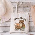 Bookish Feral Moms Book Club Raccoon Mother's Day Bookworm Canvas Tote Bag Bookish Feral Moms Book Club Raccoon Mother's Day Bookworm Canvas Tote Bag