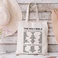 The Books Of The Bible Old And New Testament Complete List Canvas Tote Bag
