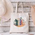 Books And Coffee Book Lover Bookish Green Book Theme Reading Canvas Tote Bag