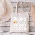 BOOKS ARE JUST WORD TACOS Canvas Tote Bag