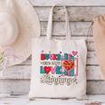 Books Are My Love Language Canvas Tote Bag