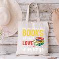 Books Are My Love Language Stack Canvas Tote Bag