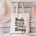 Books Are My Therapy Coffee Books Flowers Bookish Book Lover Canvas Tote Bag Books Are My Therapy Coffee Books Flowers Bookish Book Lover Canvas Tote Bag