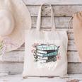 Books Are My Therapy Summer Reading Book Lovers Canvas Tote Bag