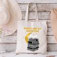 Books Are My Valentine Cute Book Lover Valentine's Day Canvas Tote Bag