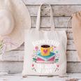Bookworm Tees Drink Coffee Read Books Be Happy Canvas Tote Bag