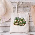 Botanical Garden Plants With Books Canvas Tote Bag
