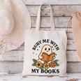 Bury Me With My Books Ghost Tee Canvas Tote Bag