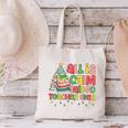 All Is Calm Said No Teacher Ever Book Christmas Tree Canvas Tote Bag