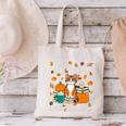 Cat Fall In Love With Reading Book Lover Autumn Canvas Tote Bag