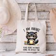 Cat Glasses Coffe Books I Am Awake Please Respect My Privacy Canvas Tote Bag Cat Glasses Coffe Books I Am Awake Please Respect My Privacy Canvas Tote Bag