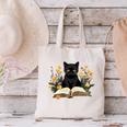 Cat Shirts For Women Book Lover Shirt Cute Cat And Book Premium Tri-Blend Canvas Tote Bag Cat Shirts For Women Book Lover Shirt Cute Cat And Book Premium Tri-Blend Canvas Tote Bag
