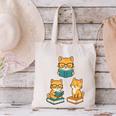 Cats Reading Book Lover Reading Bookworm Reader Canvas Tote Bag