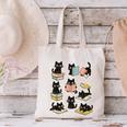 Cats Reading Books Cat Lover Canvas Tote Bag