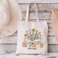 Chapter 12 Years Old 12th Birthday Wildflower Book Lover Canvas Tote Bag Chapter 12 Years Old 12th Birthday Wildflower Book Lover Canvas Tote Bag