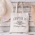 Chapter 30 A Literary Milestone 30th Birthday Book Lover Canvas Tote Bag Chapter 30 A Literary Milestone 30th Birthday Book Lover Canvas Tote Bag