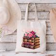Chapter 67 Floral Book Stack Canvas Tote Bag Chapter 67 Floral Book Stack Canvas Tote Bag