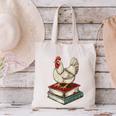 Chicken Books Back To School First Day Of School Boys Girls Canvas Tote Bag