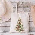 Christmas Book Tree Teacher Book Lover Xmas Librarian Canvas Tote Bag