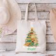 Christmas Books Make You Bright Librarian Teacher Book Lover Canvas Tote Bag