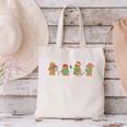 Christmas Library Gingerbread Man Books Lover Bookish Canvas Tote Bag