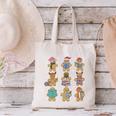 Christmas Library Gingerbread Man Books Lover Bookworm Canvas Tote Bag