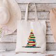 Christmas Tree Of Books Holiday Canvas Tote Bag