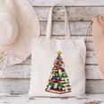 Christmas Tree Of Books For Readers And Librarians Canvas Tote Bag