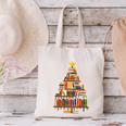 Christmas Tree Bookshelf Book Lover Library Men Women Kids Canvas Tote Bag Christmas Tree Bookshelf Book Lover Library Men Women Kids Canvas Tote Bag