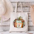 I Closed My Book To Be Here Fall Pumpkin Canvas Tote Bag